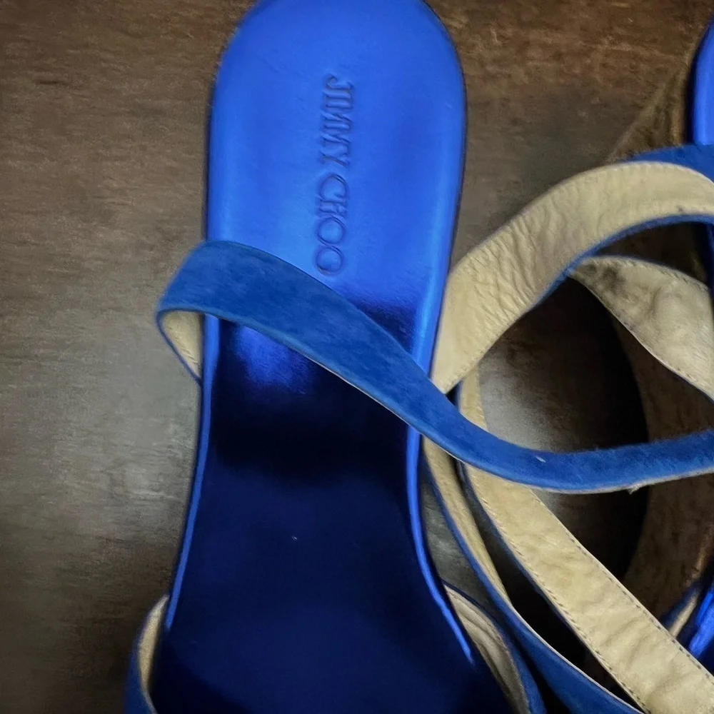 Jimmy Choo - Platform ankle strap size EU42